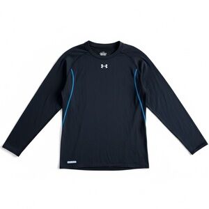 Under Armour Base 2.0 Thermal Base Layer Top Ski Hiking Black Athletic Large